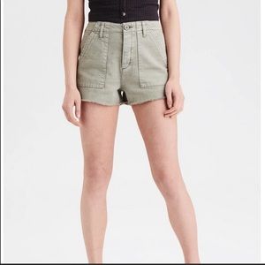 American Eagle High Waist Utility Shorts